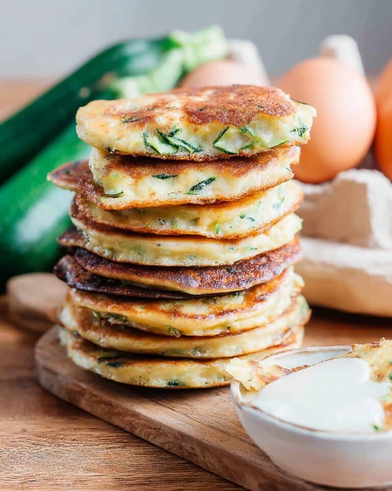 Zucchini Pancakes with Lemon-Yogurt Dip Recipe