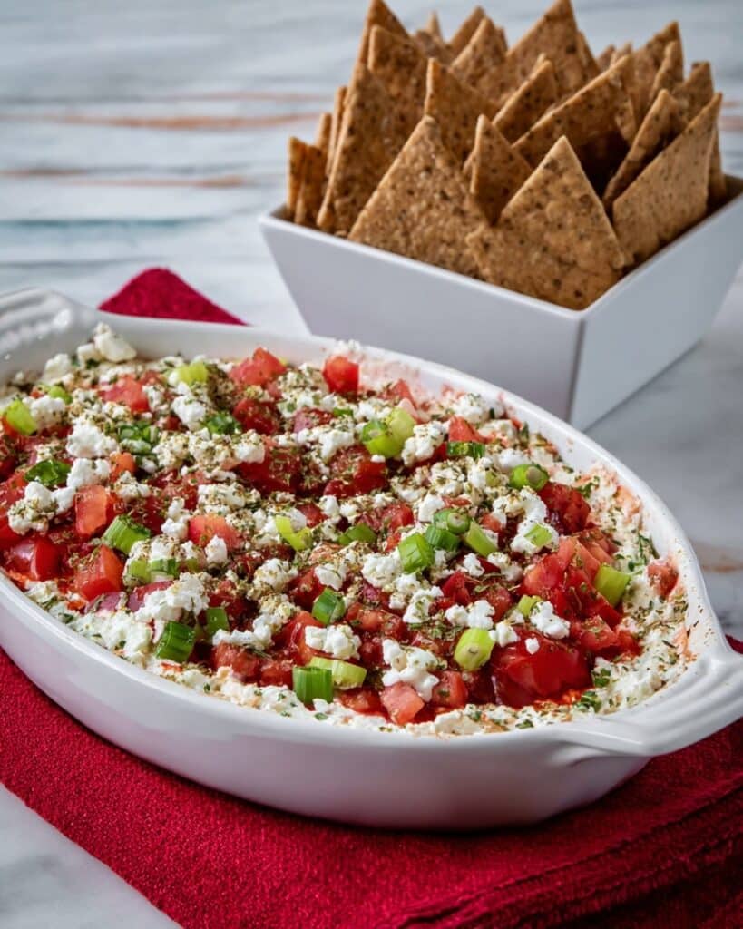 Greek Dip with Tomatoes and Feta Recipe