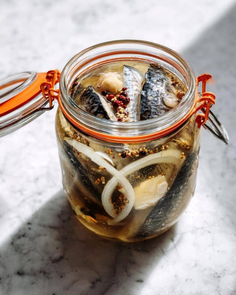 Sweet and Sour Herring Rollmops Recipe