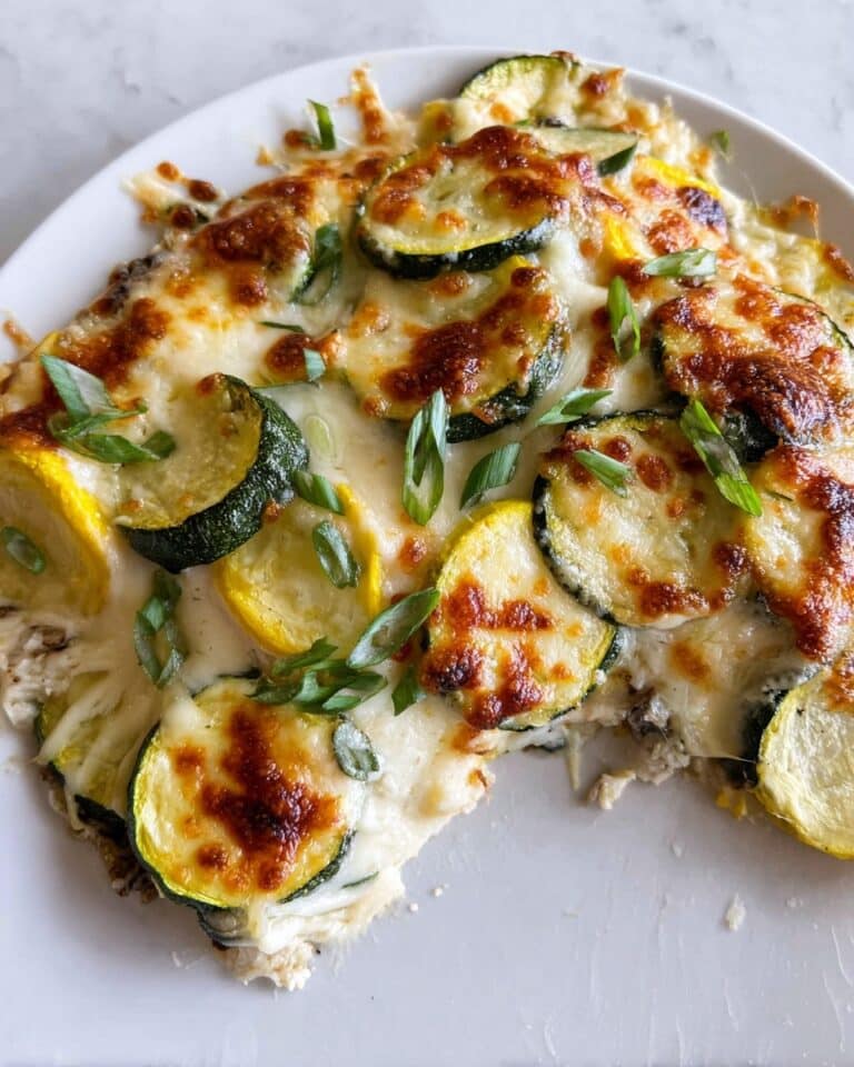 Low Carb Greek Style Cheesy Zucchini Bake Recipe