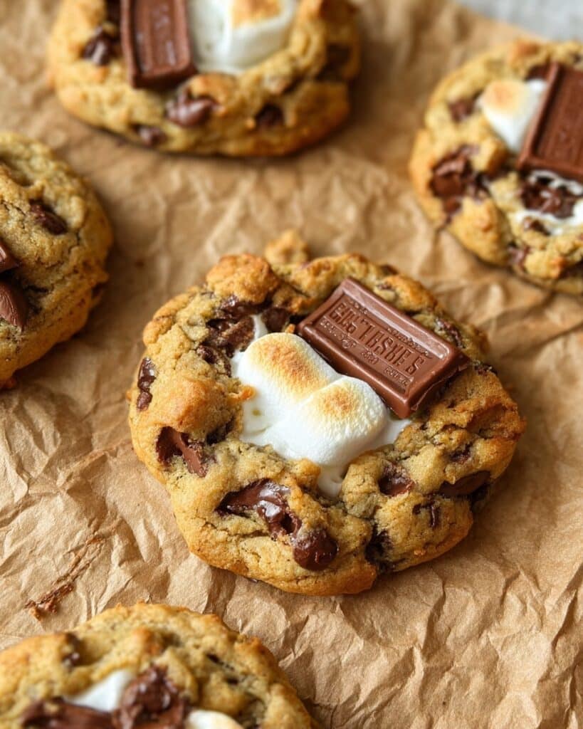 Bakery Style Jumbo S’mores Stuffed Cookies Recipe