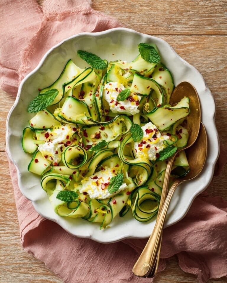 Zucchini Salad with Tofu Ricotta Recipe