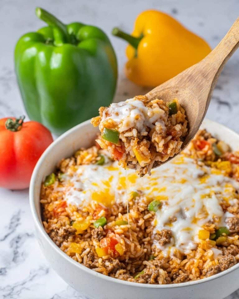 Cheesy Unstuffed Pepper Skillet Recipe
