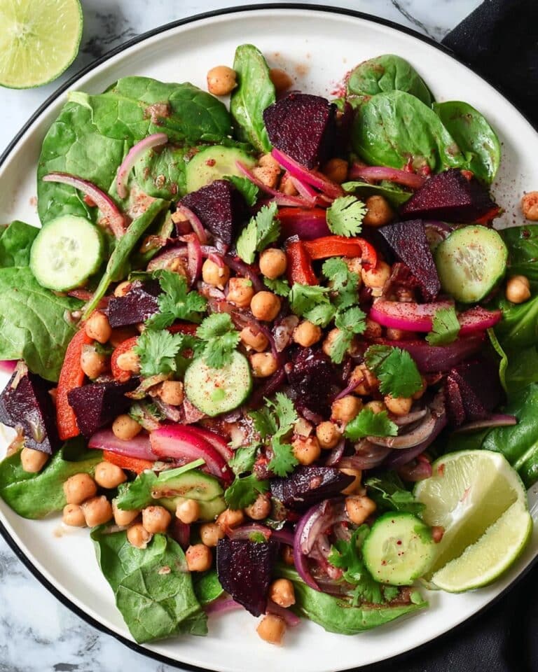 Roasted Beet and Chickpea Salad Recipe