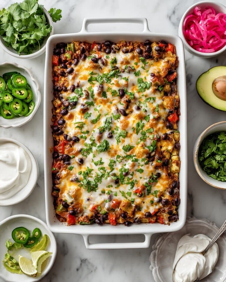 Black Bean Enchilada Casserole with Pumpkin Chipotle Sauce Recipe