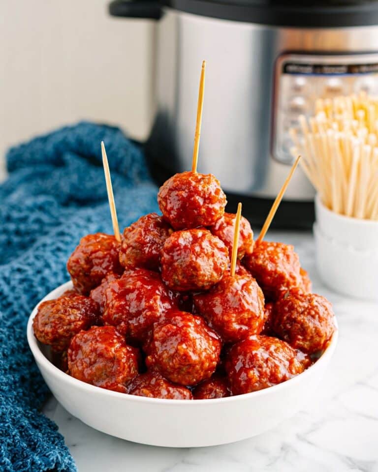Slow Cooker Apricot Chipotle Meatballs Recipe