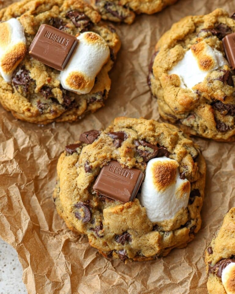 Bakery Style Jumbo S’mores Stuffed Cookies Recipe