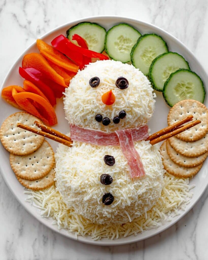 Snowman Cheese Ball Recipe