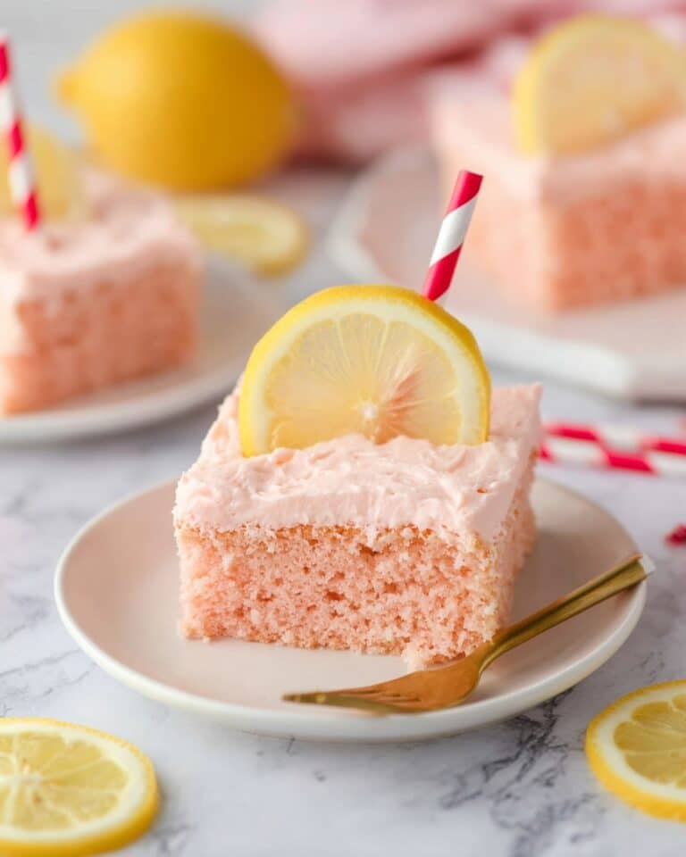 Lemonade Cake with Pink Lemonade Frosting Recipe