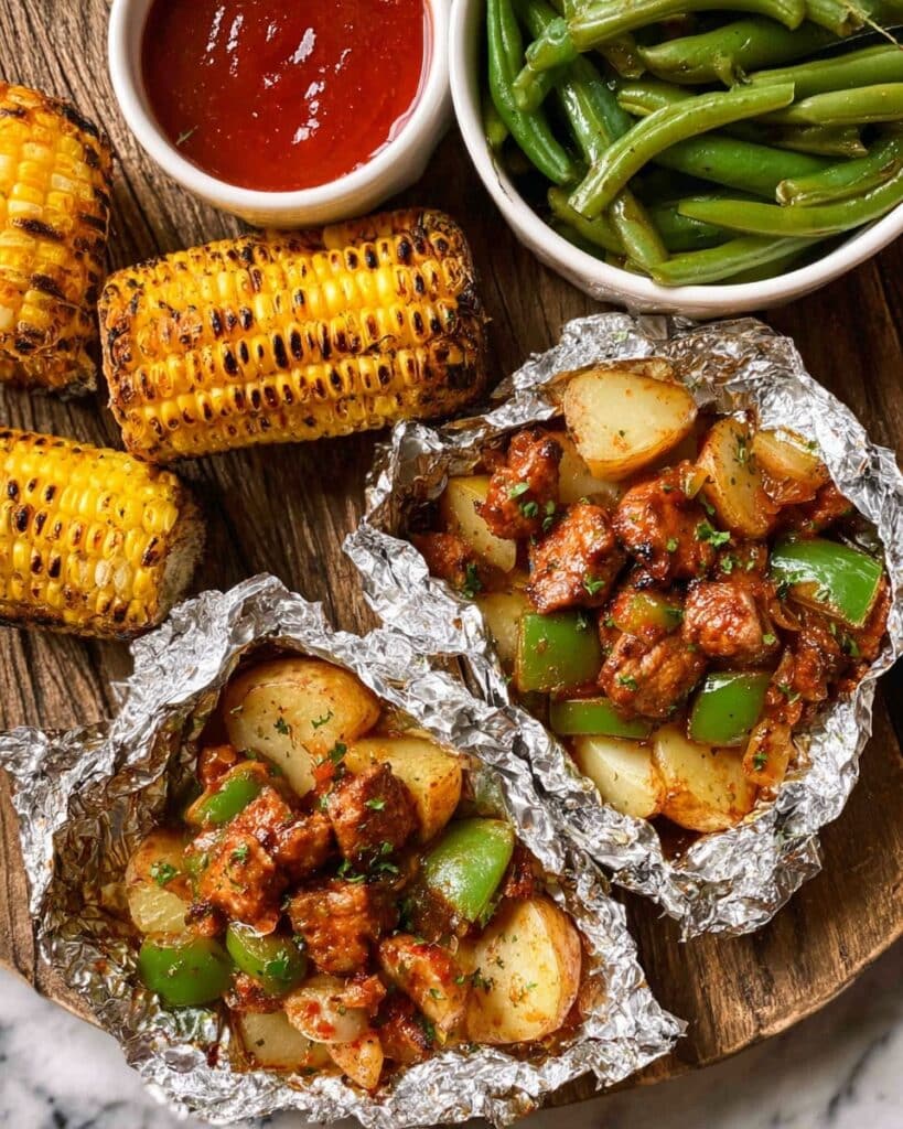 BBQ Chicken Foil Packs Recipe
